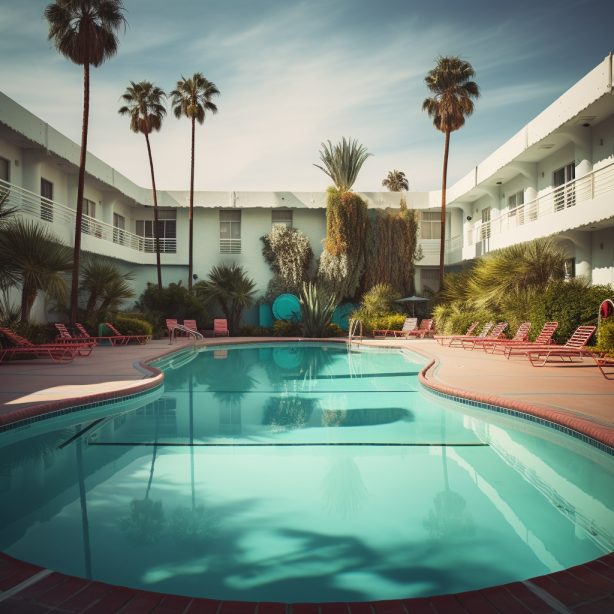 Swimming pool at hotel in los angeles
