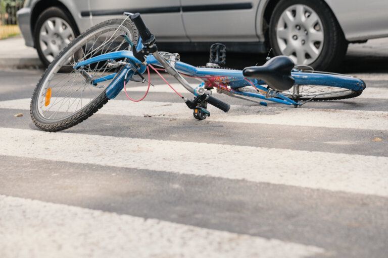 bicycle accident in crosswalk