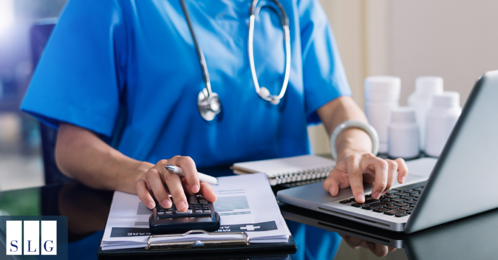 Medical bills and treatment records associated with a neck injury claim
