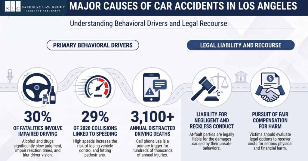 The Same Behaviors Cause Most LA Car Crashes