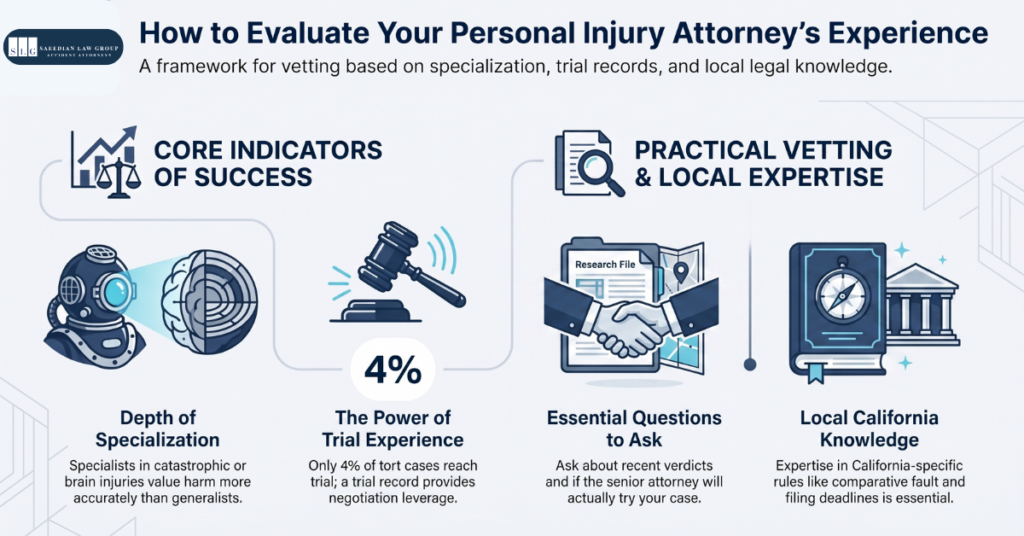 How to Evaluate Your Personal Injury Attorney’s Experience
